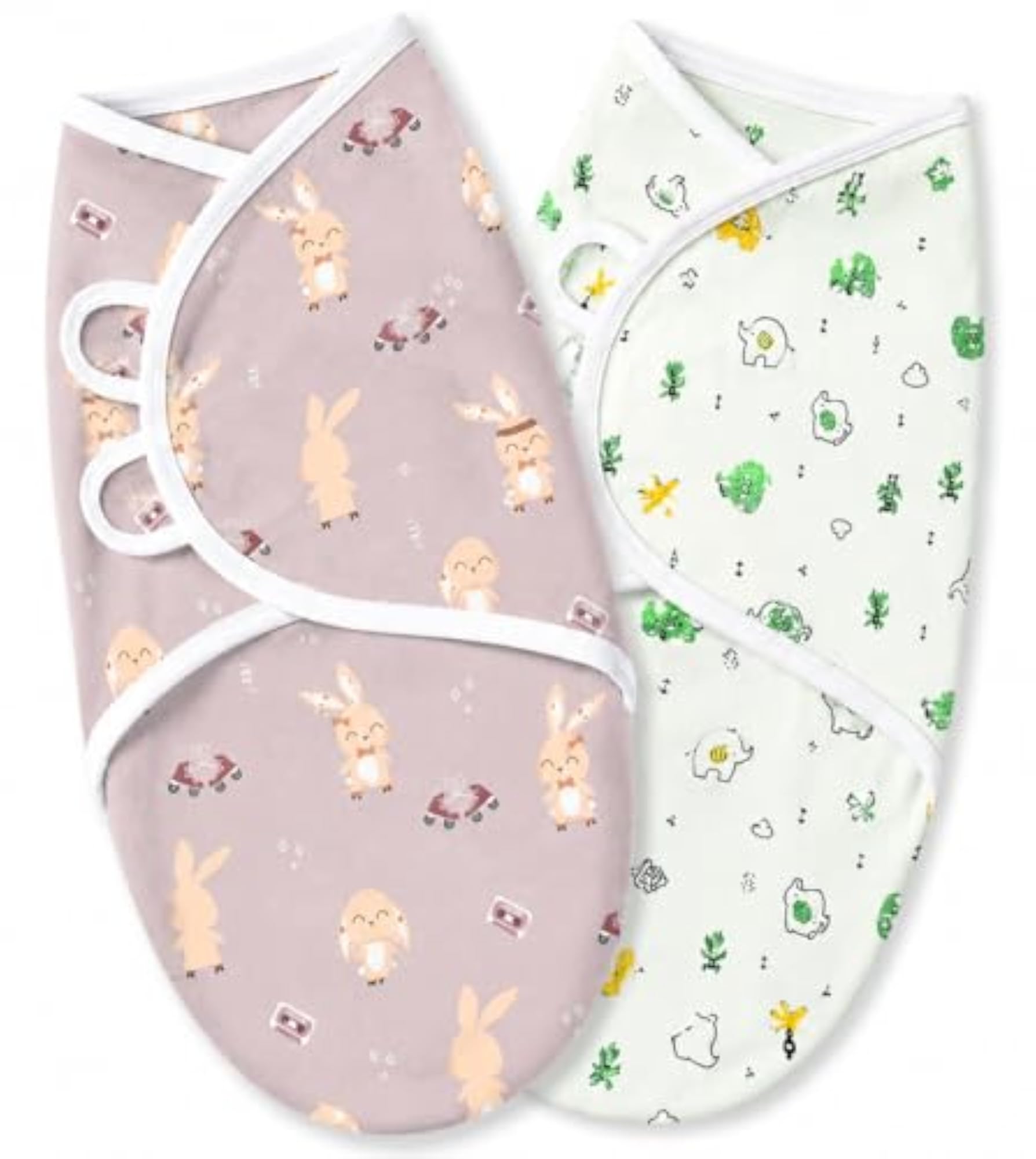 Baby Swaddle Wrap Adjustable Cotton Blanket Pack of 2